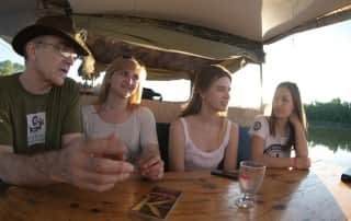 Тренинг во время сплава на плоту