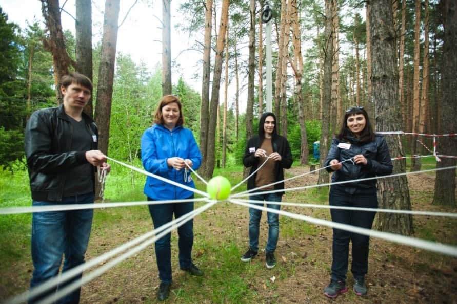 тимбилдинг веревочный курс