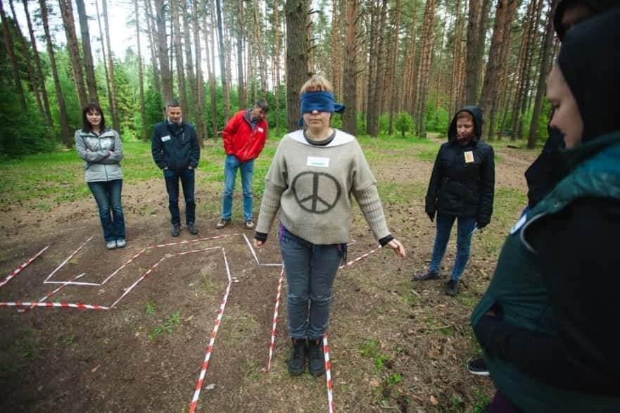 тимбилдинг веревочный курс