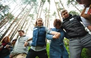 тимбилдинг веревочный курс