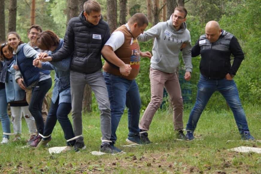 тимбилдинг веревочный курс