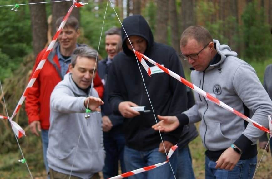 тимбилдинг веревочный курс